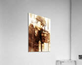 Old Fashioned Vintage Man Talking Through Antique Phone Acrylic Print