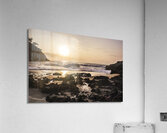 Sunlit stony seashore Acrylic Print