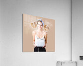 Cafe pinup serving up hearty breakfast Acrylic Print