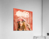 Thinking pinup baker Acrylic Print