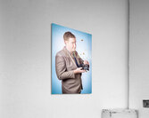 Consumer making discount purchase with moth wallet Acrylic Print