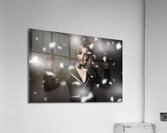 Female showgirl performing on a theater stage Acrylic Print