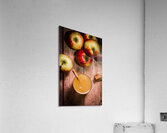 Fresh Apple Cider with Cinnamon Sticks and Apples Acrylic Print