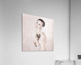 Beautiful Woman Holding Flowers At Vintage Wedding Acrylic Print