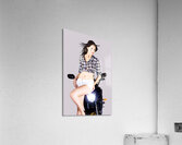 Sexy Biker Girl Acrylic Print