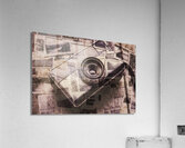 Camera of a vintage double exposure Acrylic Print