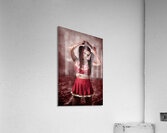 Living dead school girl in headline nightmare Acrylic Print
