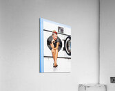 Laundromat Pin-up portrait Acrylic Print