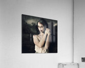 Dark horror scene of an evil zombie woman tied up Acrylic Print