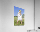 Smiling Female Farmer Acrylic Print