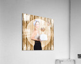 Female breakfast waiter with hot toast in toaster Acrylic Print