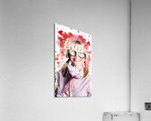Romantic female nerd in a celebration of love Acrylic Print