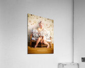 Beautiful Woman Getting New Hair Style At Salon Acrylic Print