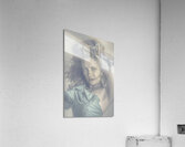 Mysterious young model dancing in vintage fashion  Acrylic Print