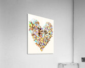 Heart of a hippie Acrylic Print