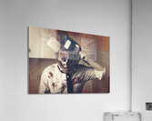 Dead scary zombie girl cooking brains Acrylic Print