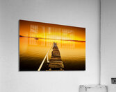 Rickety pier sunset Acrylic Print