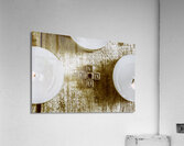 God is you metal lettering typography near white candles faith  Acrylic Print