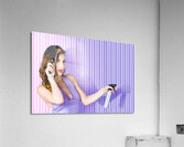 Surprised Pinup Woman With Beauty Salon Hair Style Acrylic Print