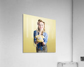 Pin-up hotline phone operator. Call Us! Acrylic Print