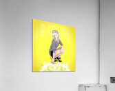 Woman washing and cleaning a floor Acrylic Print