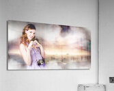 Camera Woman In Love With Taking Landscape Photos  Acrylic Print