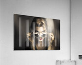 Dark fashion pinup model Acrylic Print