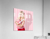 Woman In Love With Fashion Bags And Accessories Acrylic Print