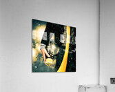 Man with gas mask. New beginning. Sky’s the limit Acrylic Print