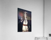 Zombie nurse holding bloody euthanasia syringe Acrylic Print