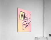 Old tape on pink background Acrylic Print