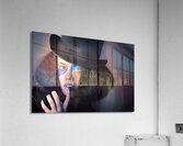 Beautiful high fashion woman in creative makeup Acrylic Print