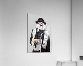 Woman wrapped in money Acrylic Print