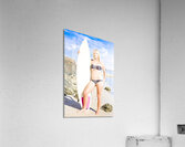 Beautiful Young Blond Surf Woman Acrylic Print