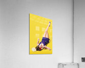 Retro 1950s pinup girl chatting on telephone Acrylic Print