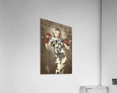 Vintage boxing pinup poster girl. Retro fight club Acrylic Print