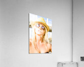 Face Of A Woman In Sunglasses On Holiday Acrylic Print
