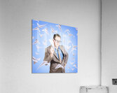 Business man on international business travel Acrylic Print