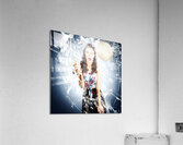 Hit and miss comic pin-up Acrylic Print