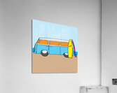 Surfing Australia VW Kombi Van Acrylic Print