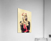  Vintage girl celebrating a white Christmas Acrylic Print