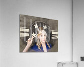 Bangers and MASH girl. Army pin up housewife Acrylic Print