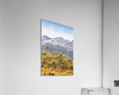 Beautiful landscape with partly snowed mountain  Acrylic Print