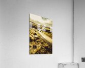 Car touring the Central Highlands in Tasmania Acrylic Print