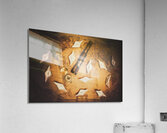 Maritime Origami Ships On Antique Map Acrylic Print