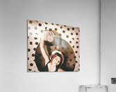 Pinup DJ rocking around the clock  Acrylic Print