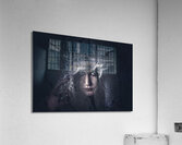 Mysterious female mystic veiled in lace secrecy  Acrylic Print