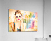 Fashion art pinup woman Acrylic Print