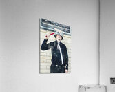 Funny cleaner man ready for action Acrylic Print