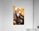 Vintage Style Actress Performing In French Beret Acrylic Print